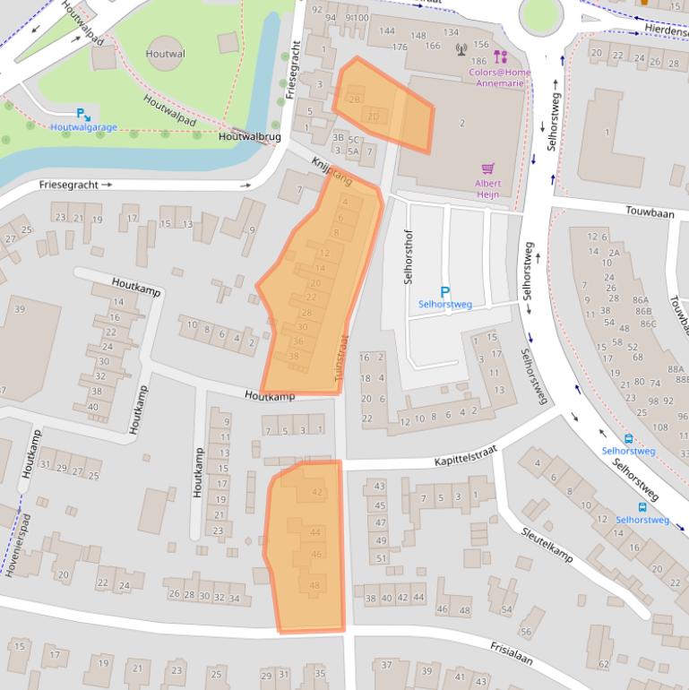 Kaart van postcodegebied 3841GT.