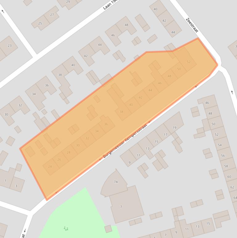 Kaart van postcodegebied 3841HC.