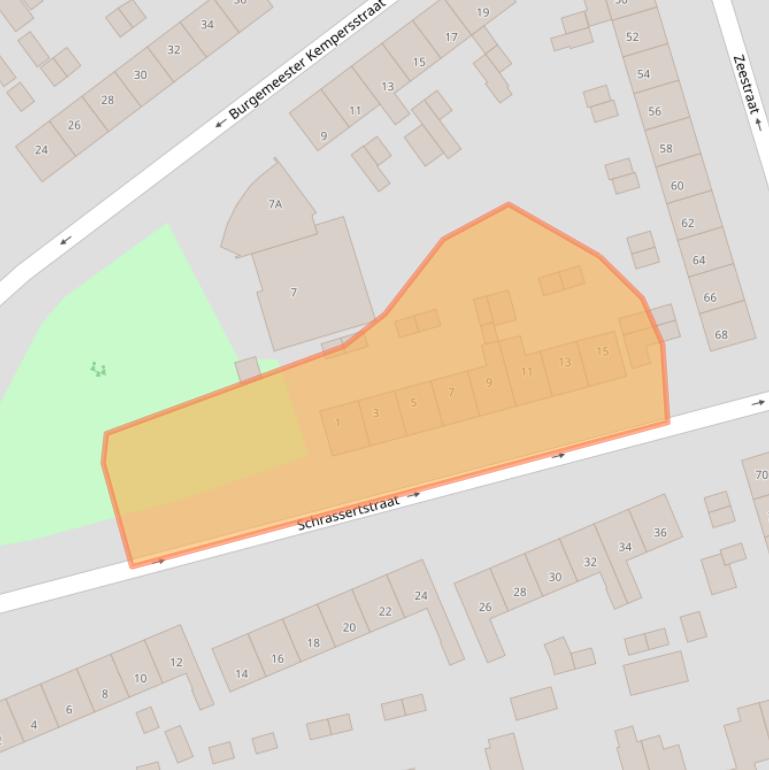 Kaart van postcodegebied 3841HD.