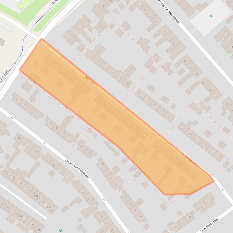 Kaart van postcodegebied 3841JM.