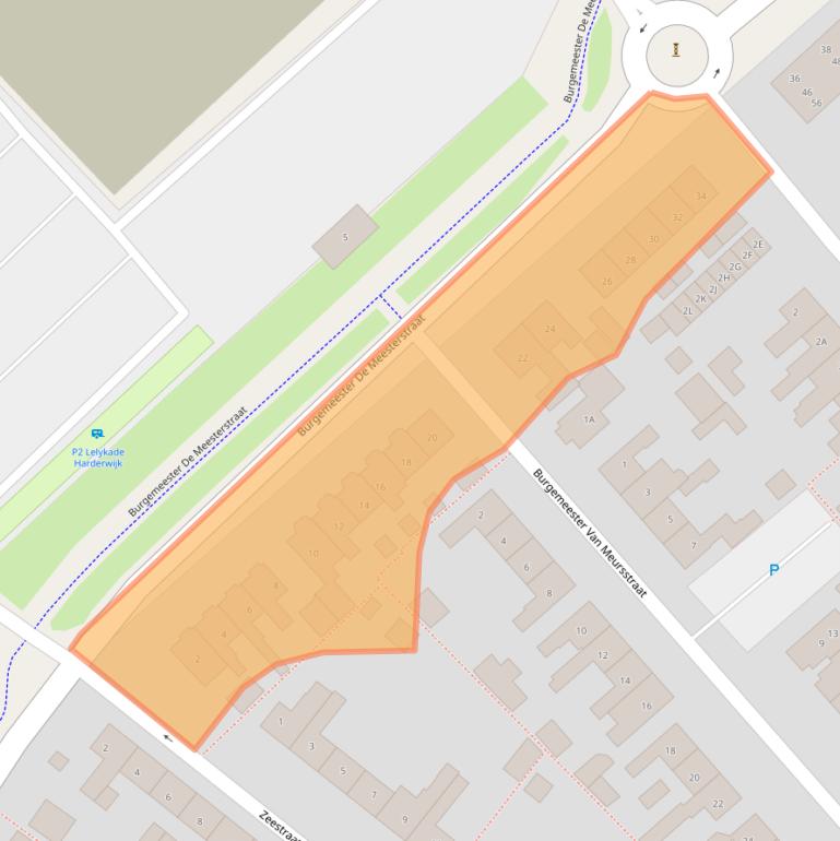 Kaart van postcodegebied 3841JP.