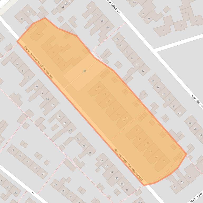 Kaart van postcodegebied 3841JS.