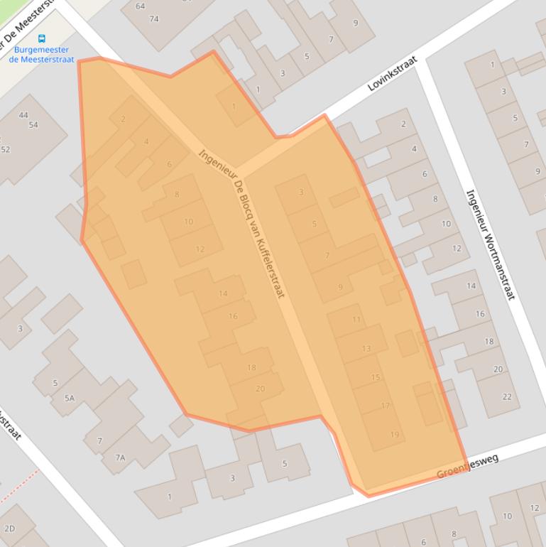 Kaart van postcodegebied 3841KD.