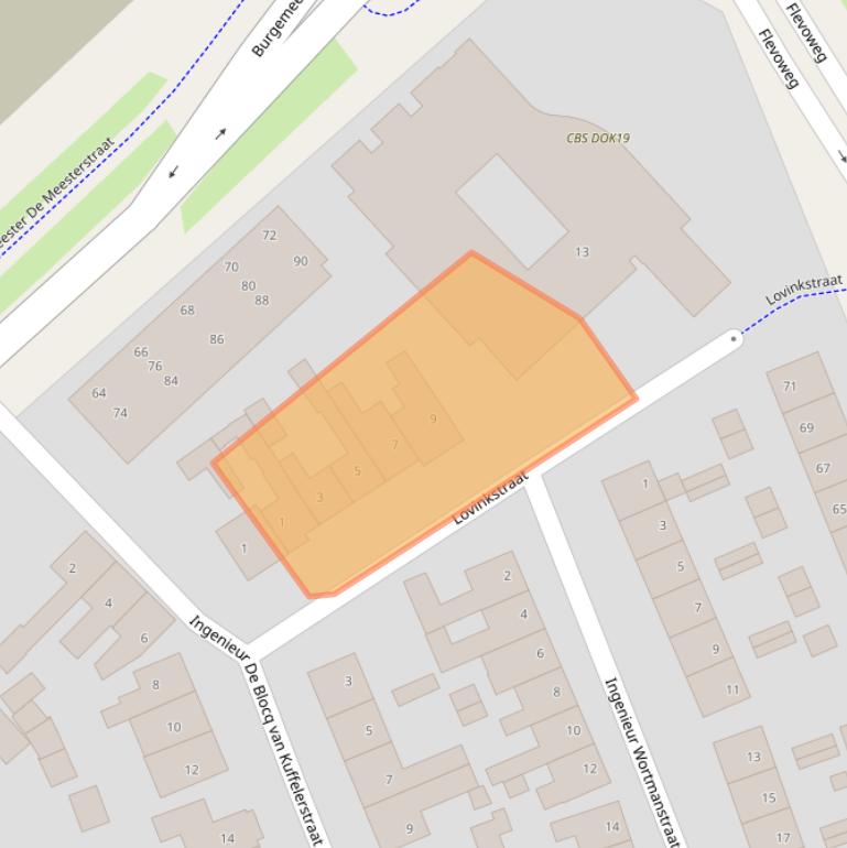 Kaart van postcodegebied 3841KE.