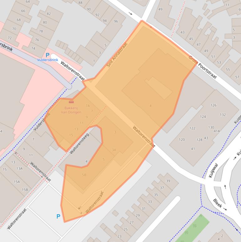 Kaart van postcodegebied 3841KN.