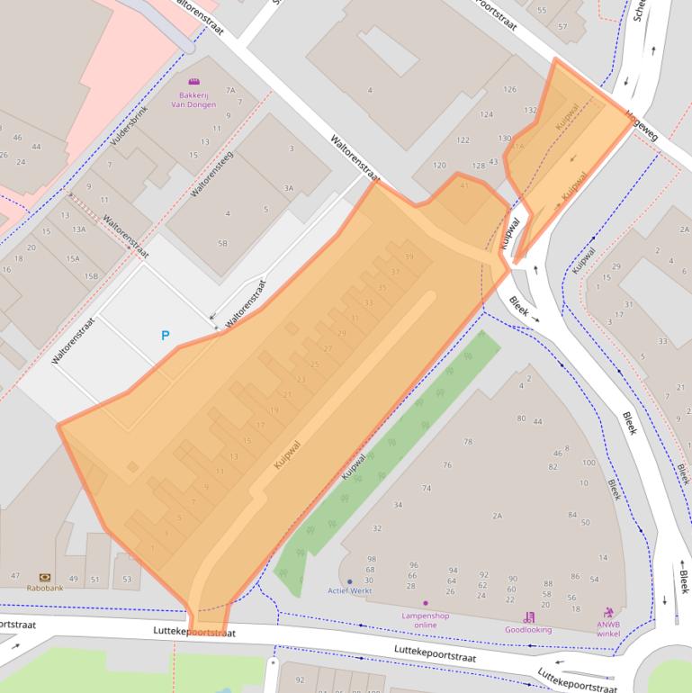 Kaart van postcodegebied 3841KP.