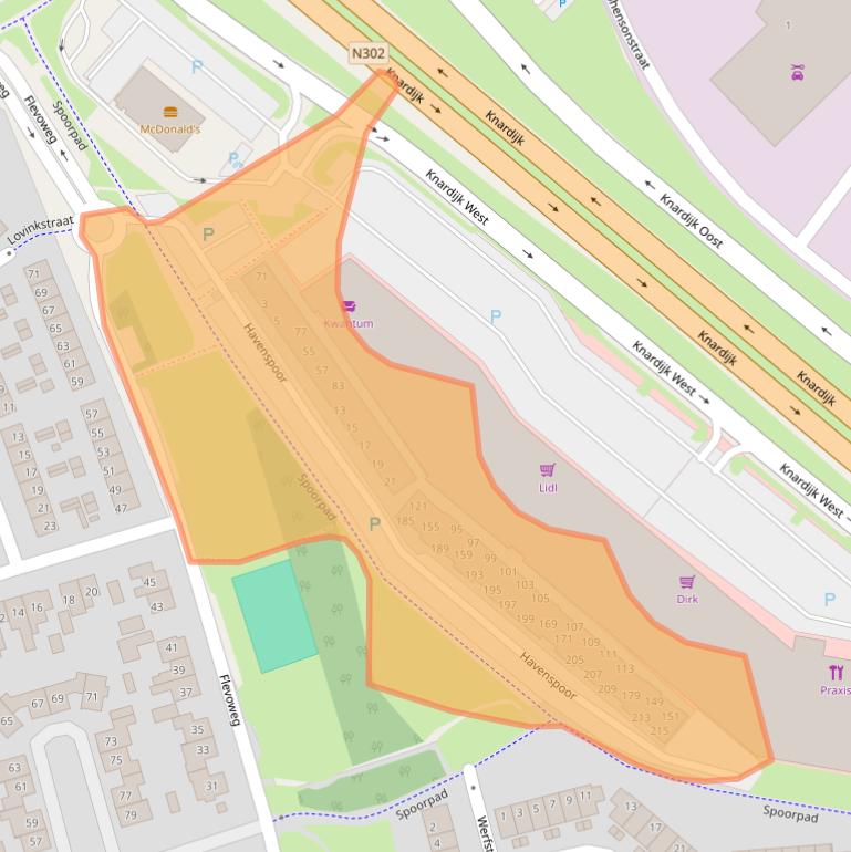 Kaart van postcodegebied 3841KZ.