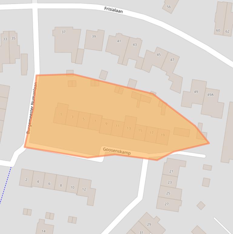 Kaart van postcodegebied 3841XE.