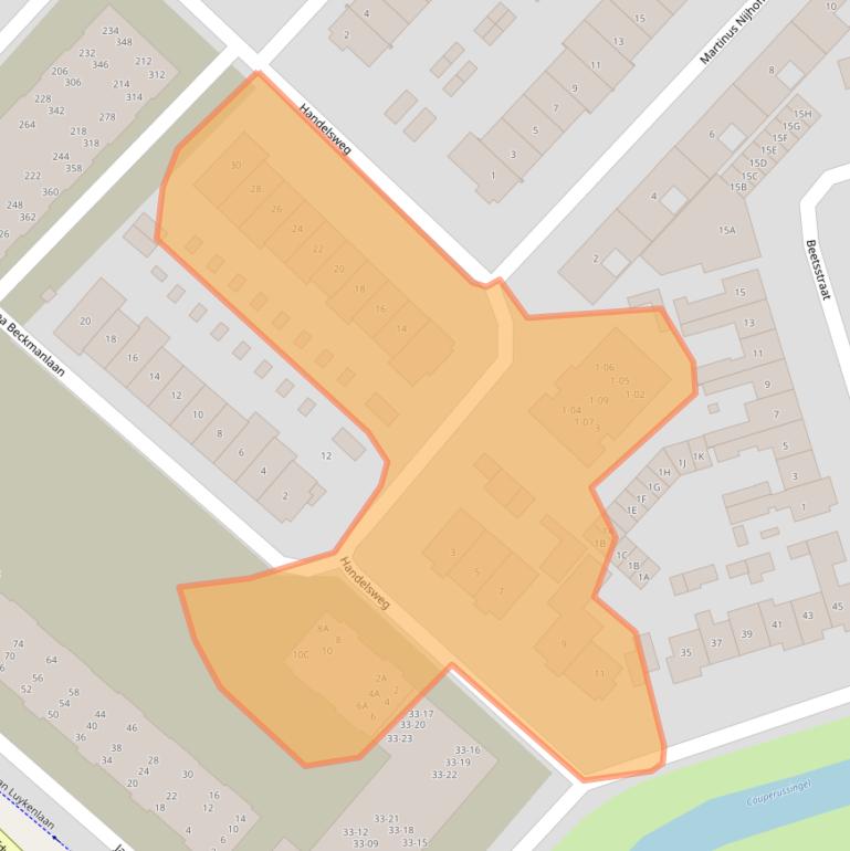 Kaart van postcodegebied 3842AH.