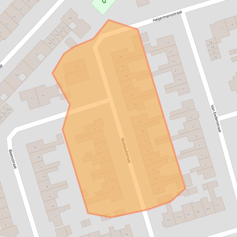 Kaart van postcodegebied 3842AK.