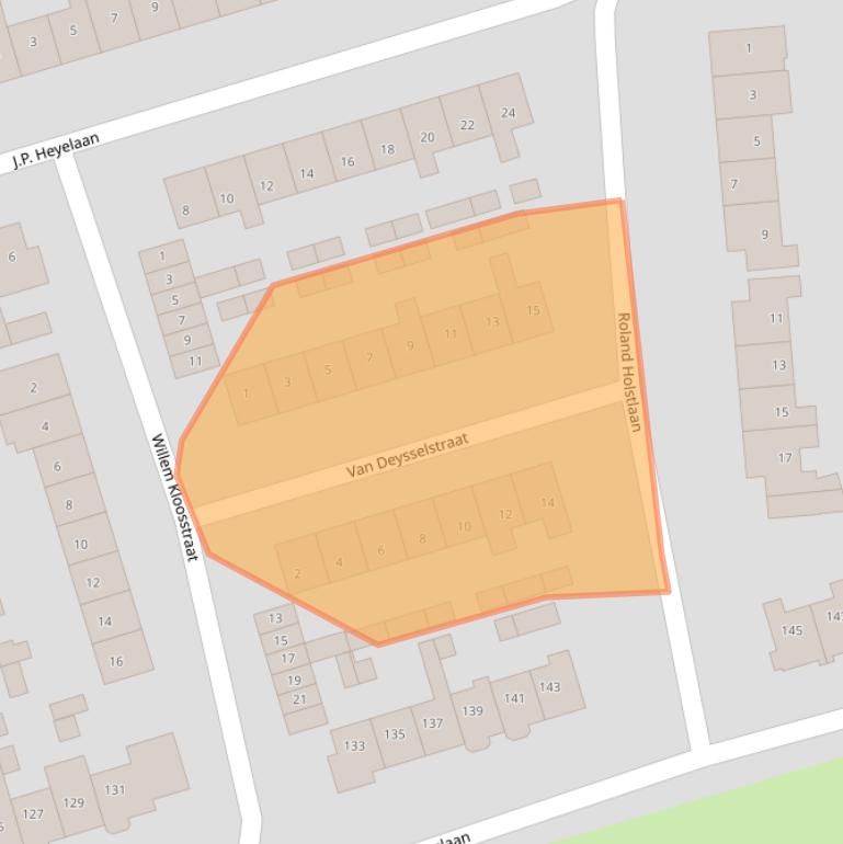 Kaart van postcodegebied 3842BM.