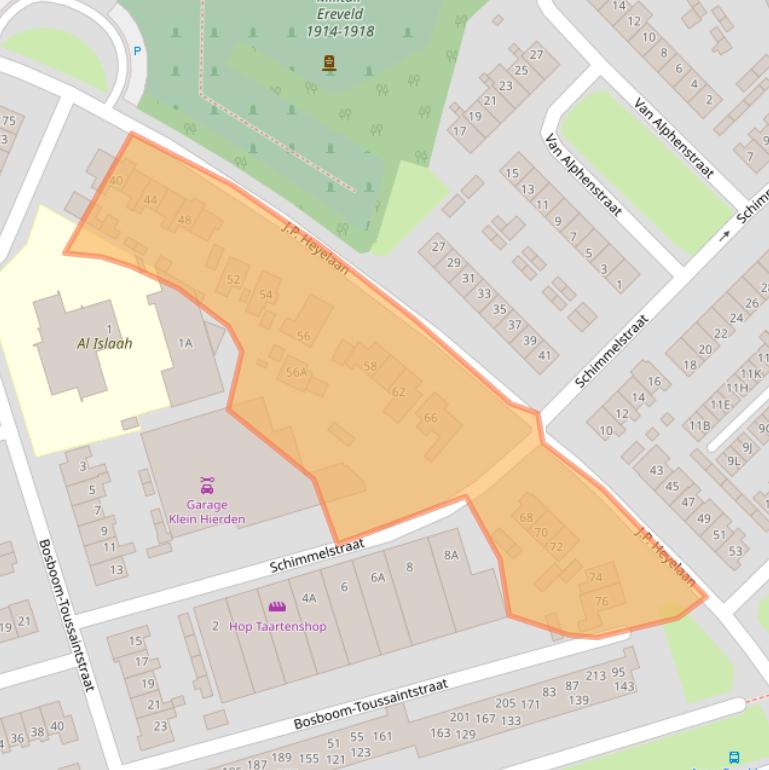 Kaart van postcodegebied 3842CL.