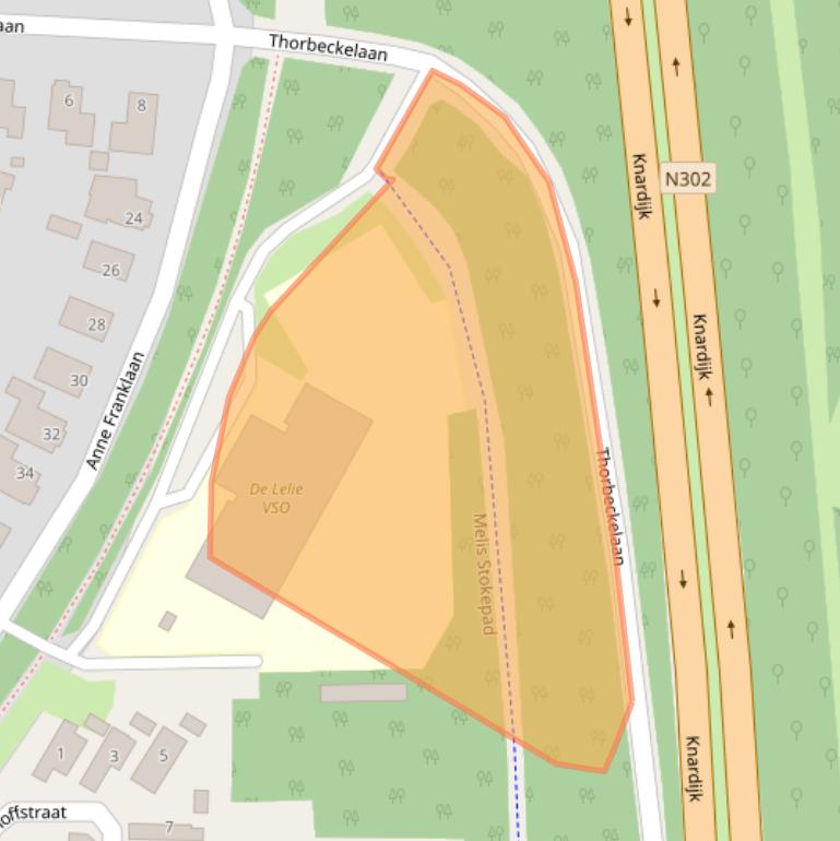 Kaart van postcodegebied 3842DP.