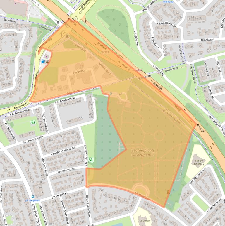 Kaart van postcodegebied 3842DR.