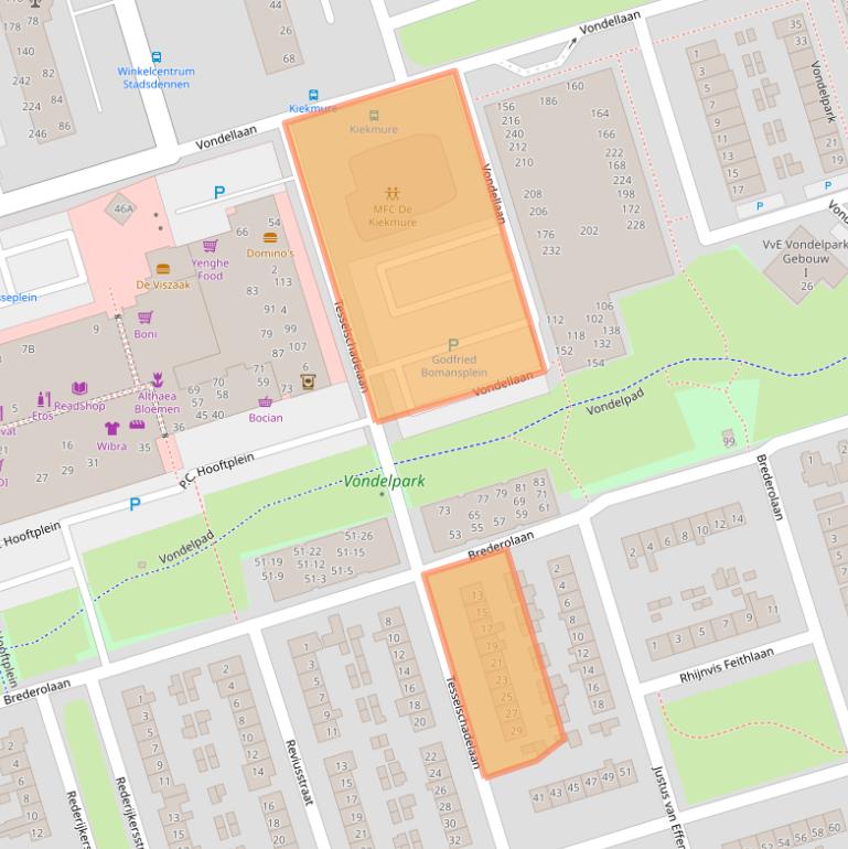 Kaart van postcodegebied 3842GA.
