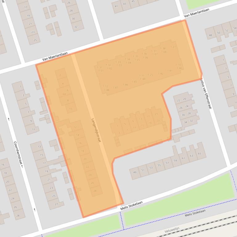 Kaart van postcodegebied 3842GD.