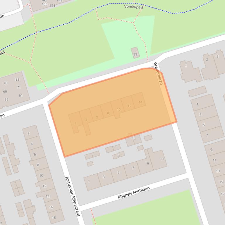 Kaart van postcodegebied 3842GJ.