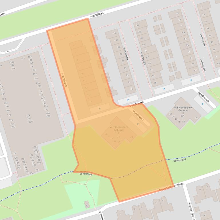 Kaart van postcodegebied 3842GN.