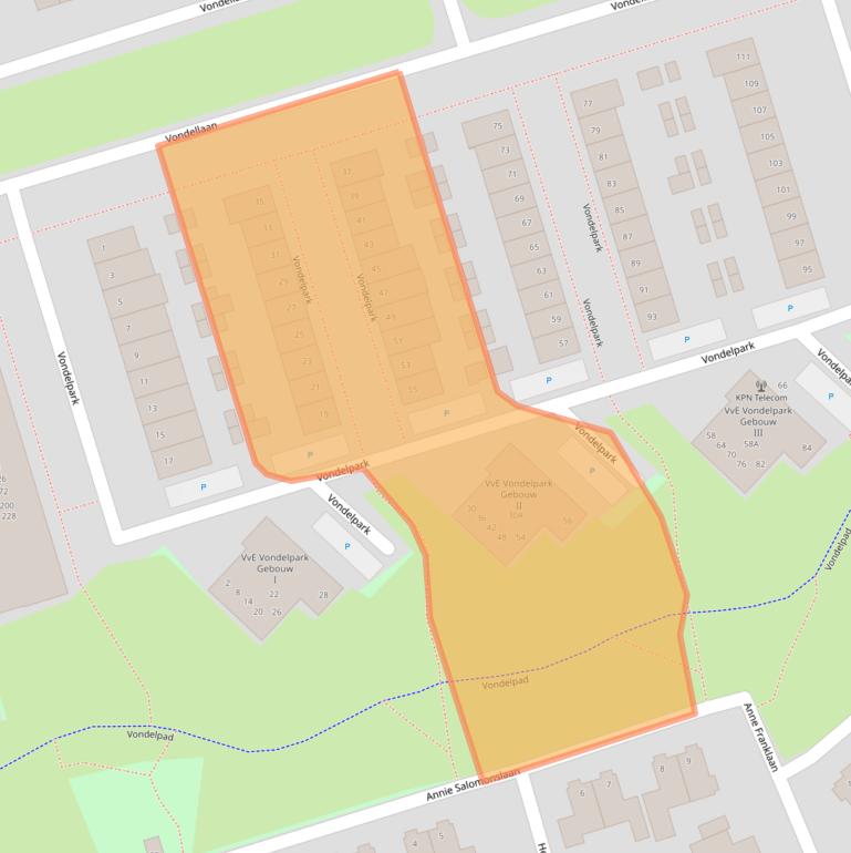 Kaart van postcodegebied 3842GP.