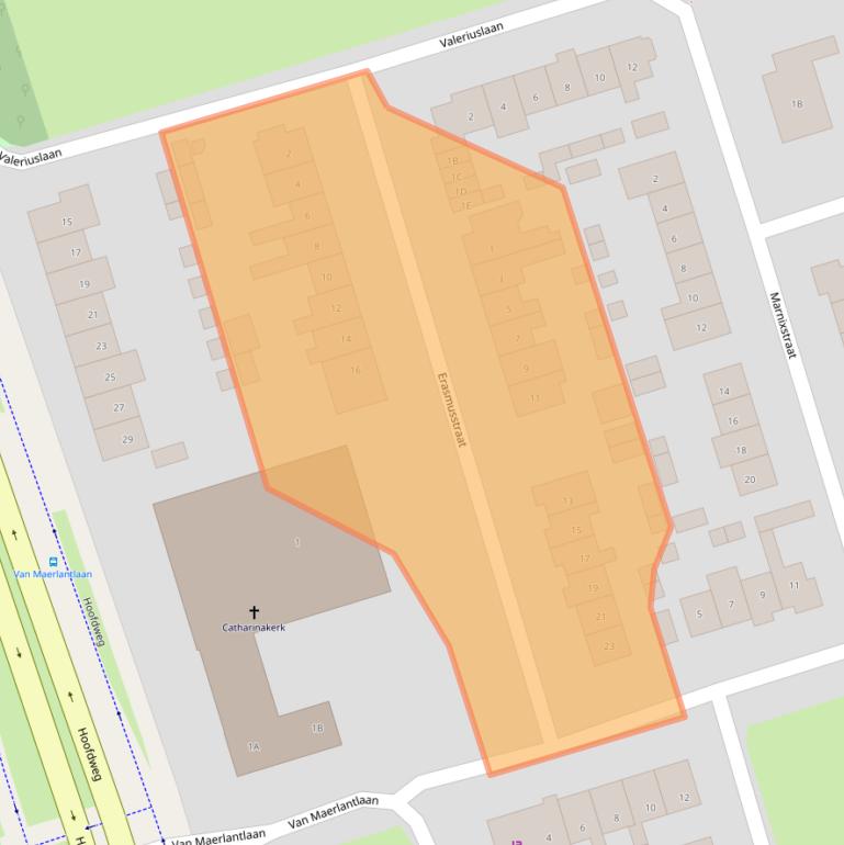 Kaart van postcodegebied 3842JG.
