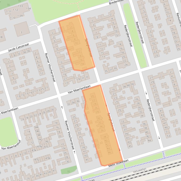 Kaart van postcodegebied 3842JP.