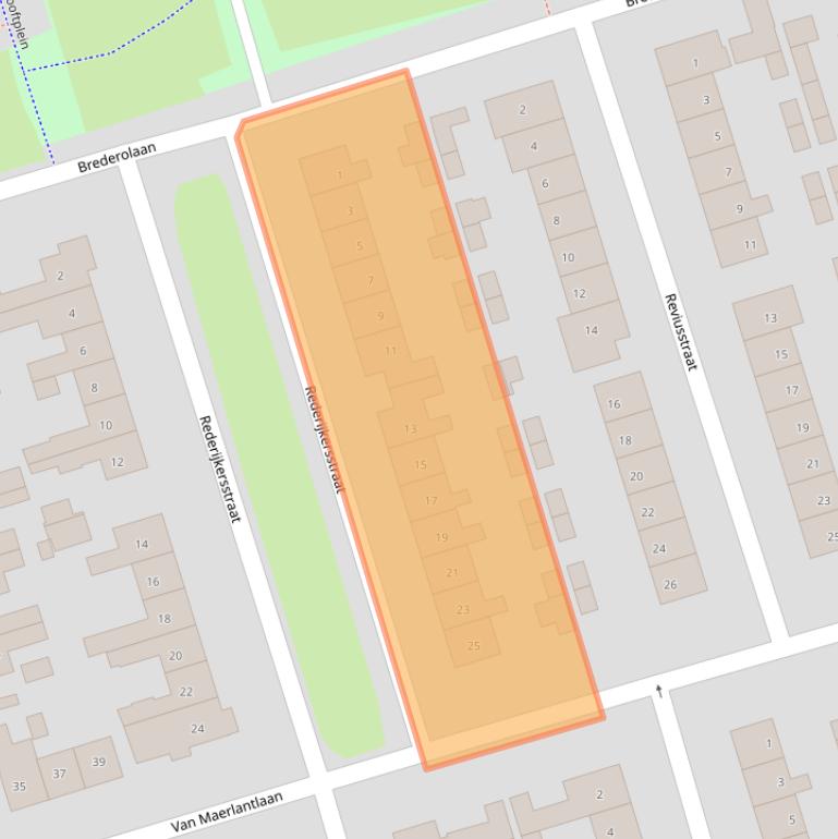 Kaart van postcodegebied 3842JR.