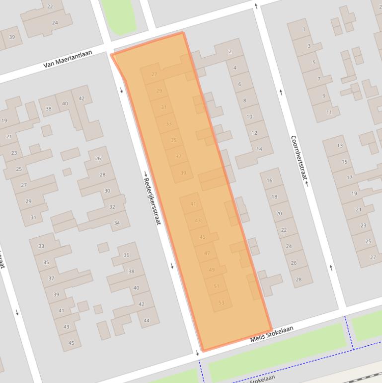 Kaart van postcodegebied 3842JS.