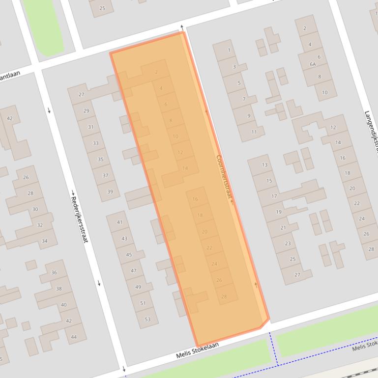 Kaart van postcodegebied 3842JZ.