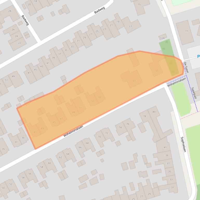 Kaart van postcodegebied 3842KB.
