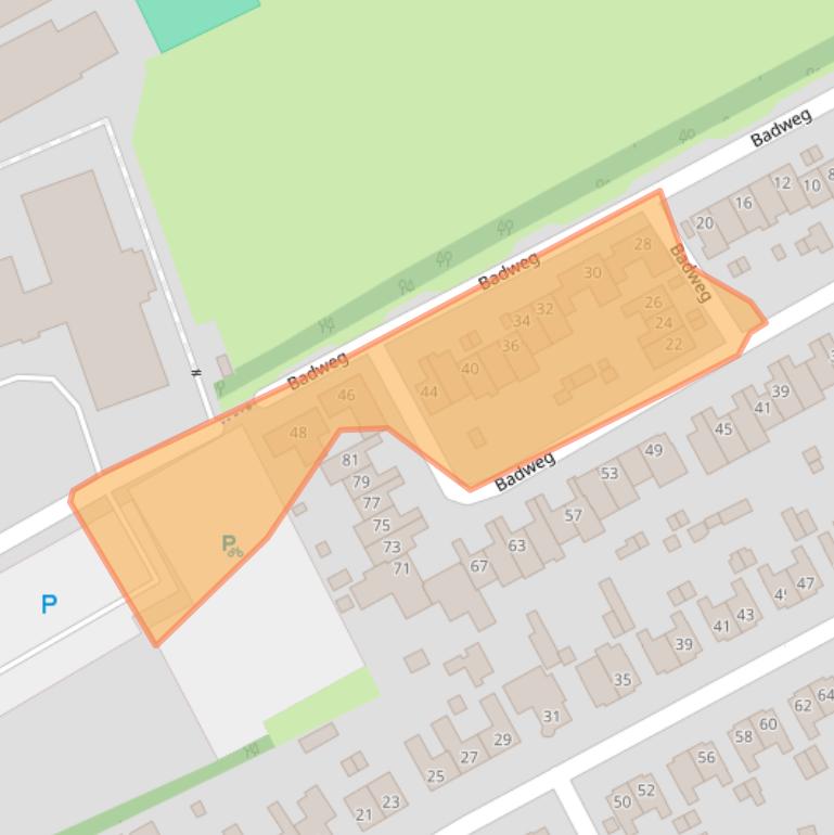 Kaart van postcodegebied 3842LG.