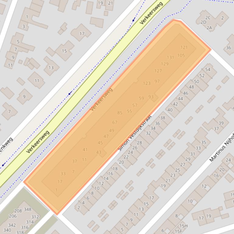 Kaart van postcodegebied 3842LK.