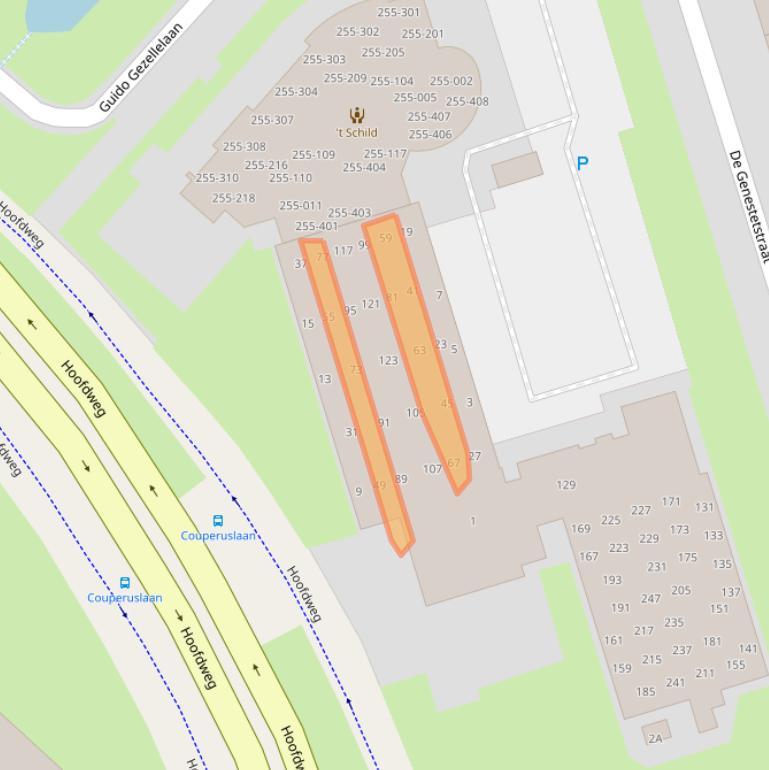 Kaart van postcodegebied 3842XE.