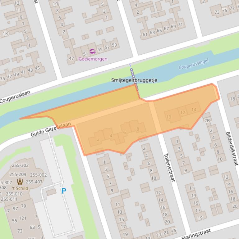 Kaart van postcodegebied 3842XL.