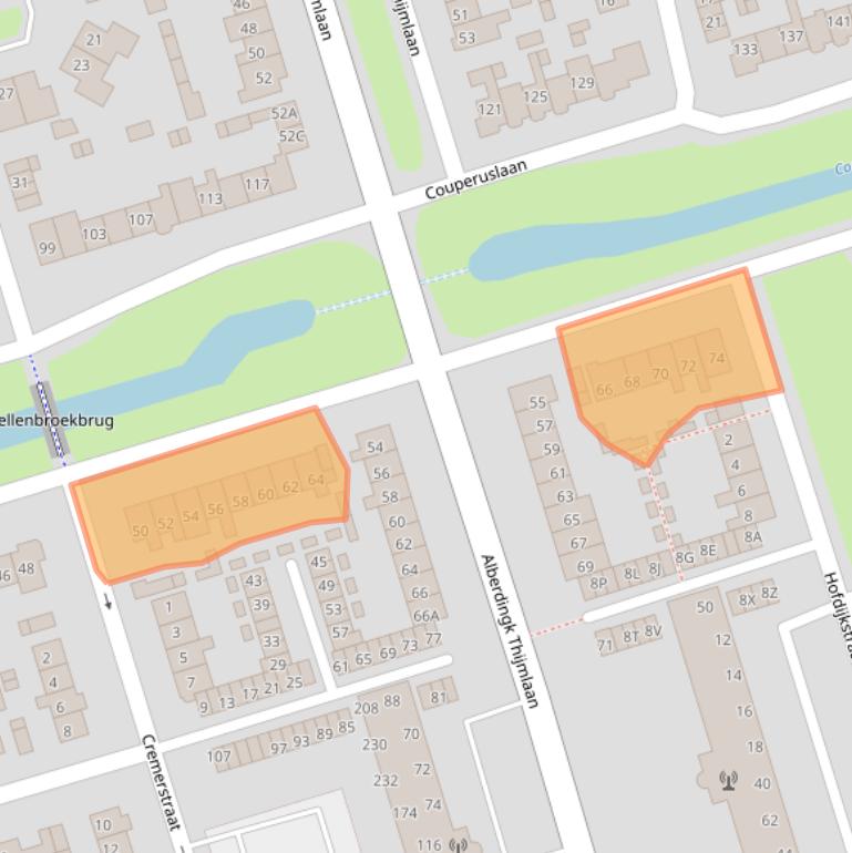 Kaart van postcodegebied 3842XN.