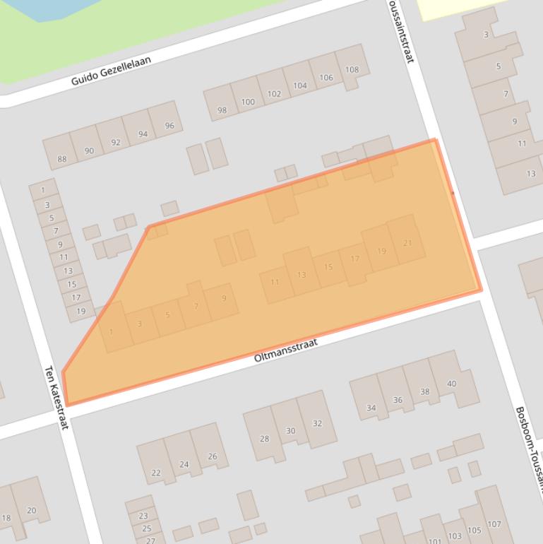 Kaart van postcodegebied 3842ZW.