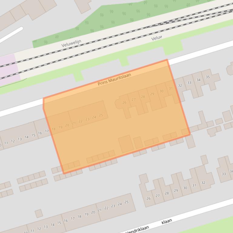 Kaart van postcodegebied 3843AH.