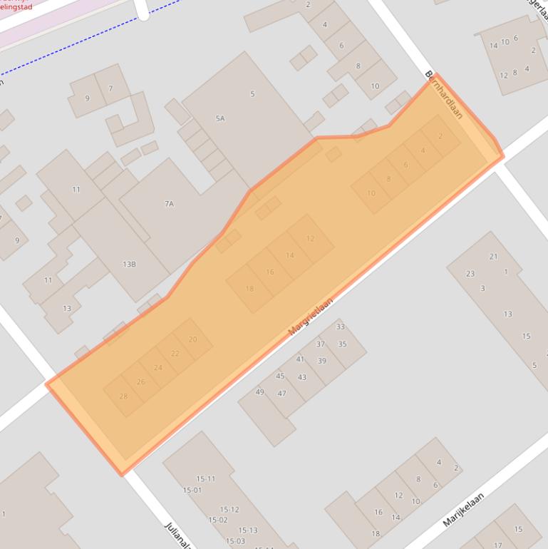 Kaart van postcodegebied 3843CH.