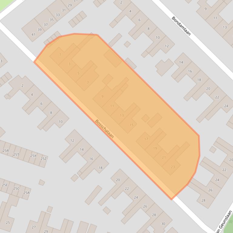 Kaart van postcodegebied 3843CV.