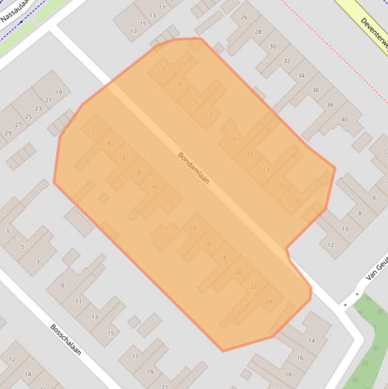 Kaart van postcodegebied 3843CX.