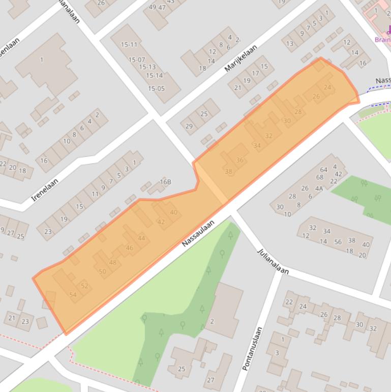 Kaart van postcodegebied 3843DD.