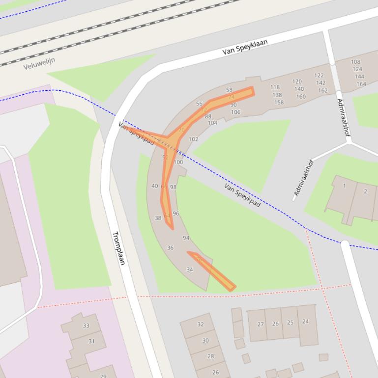 Kaart van postcodegebied 3843GP.