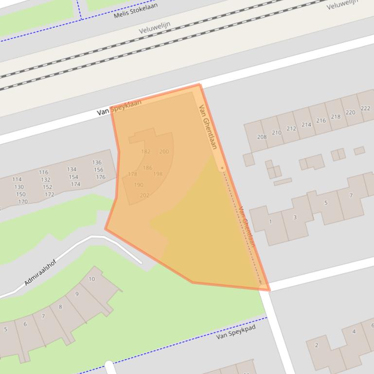 Kaart van postcodegebied 3843GT.