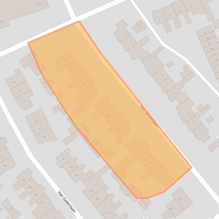 Kaart van postcodegebied 3843VE.