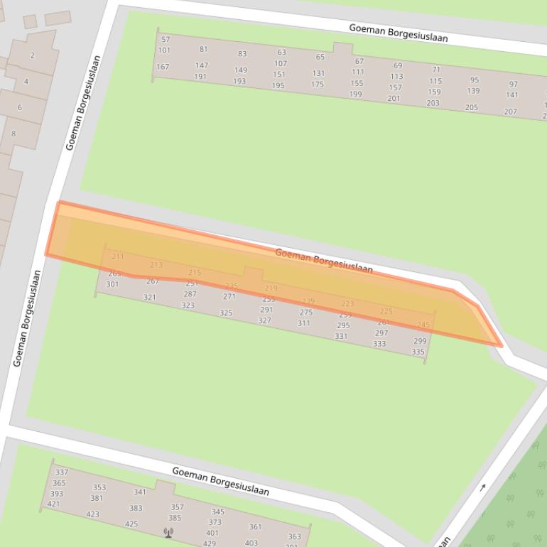 Kaart van postcodegebied 3843XG.