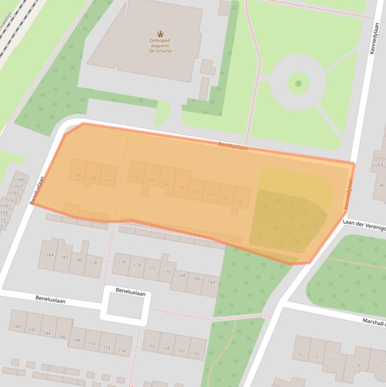 Kaart van postcodegebied 3844AP.