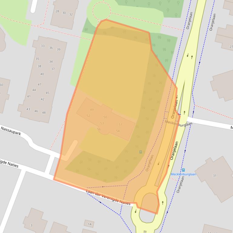 Kaart van postcodegebied 3844BP.