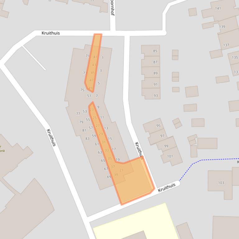 Kaart van postcodegebied 3844DM.