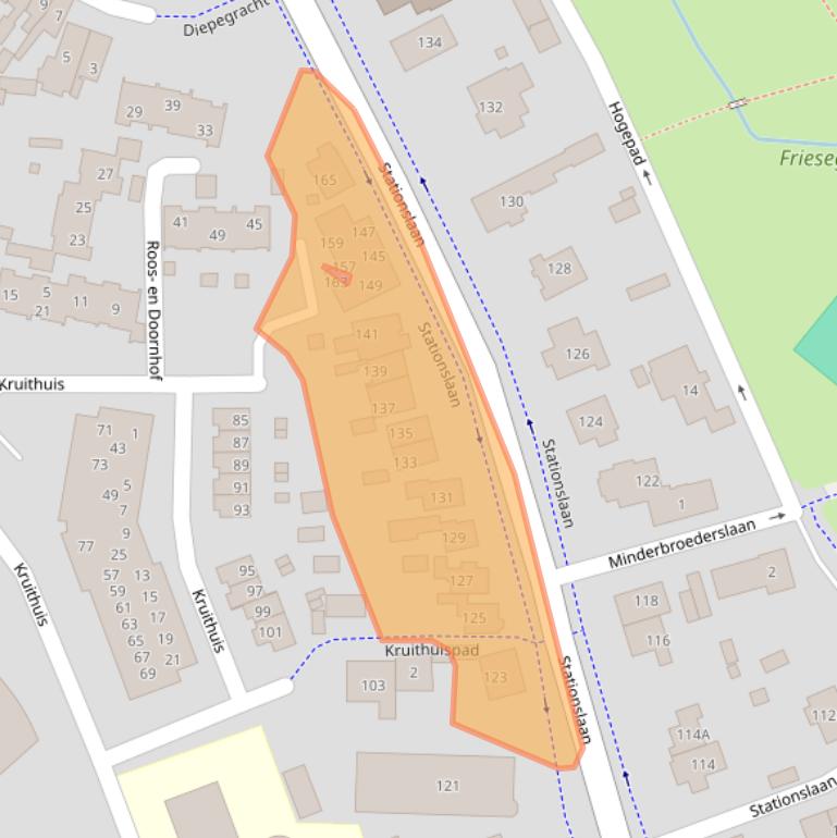 Kaart van postcodegebied 3844GD.