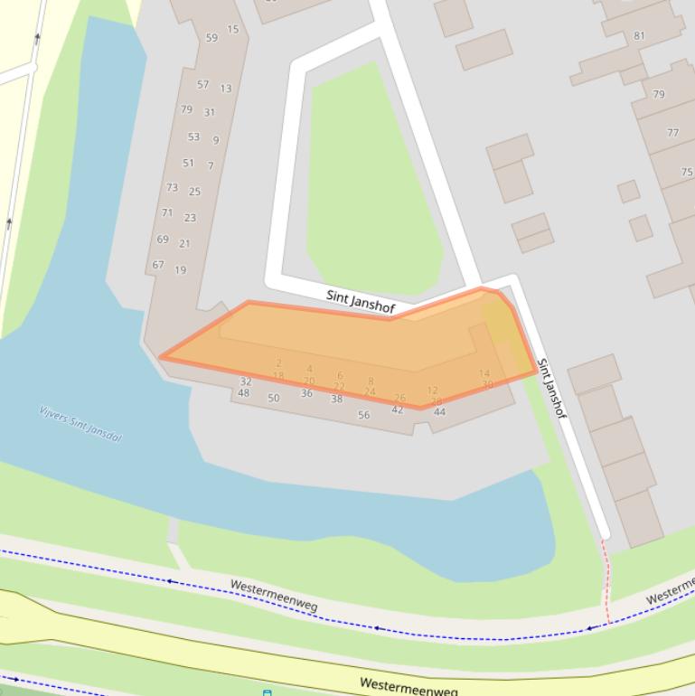 Kaart van postcodegebied 3844GH.