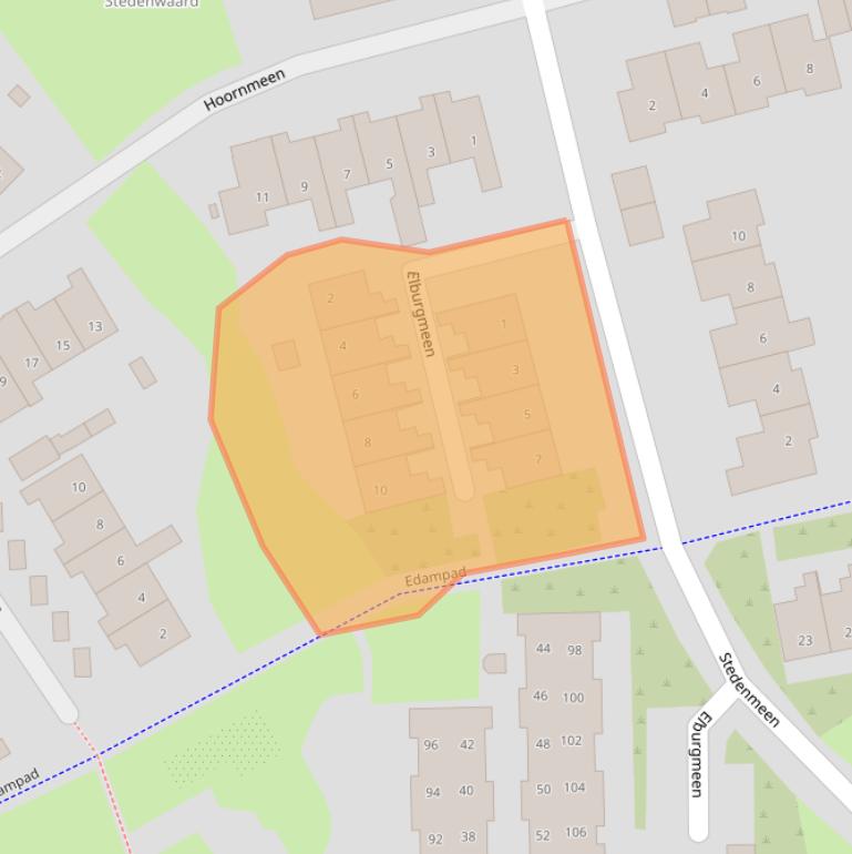 Kaart van postcodegebied 3844HD.